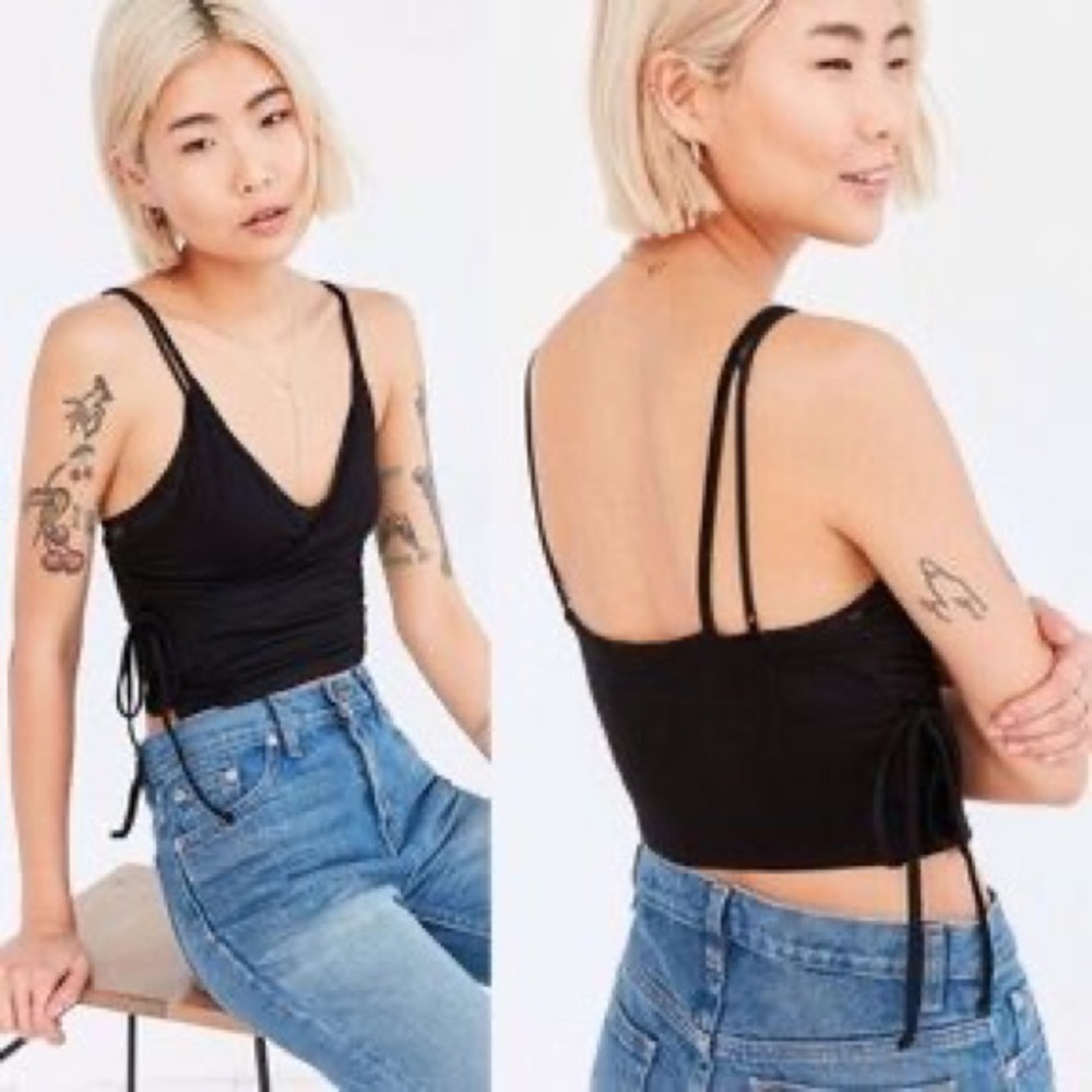 Urban Outfitters  black wrap top